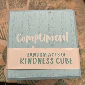 Decorative Cube “Random Acts of Kindness Cube” NWT